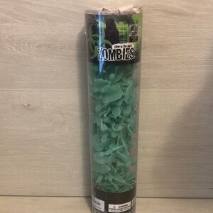 Glow in The Dark Zombies Plastic Toys or Cake Toppers in Tube Please Read